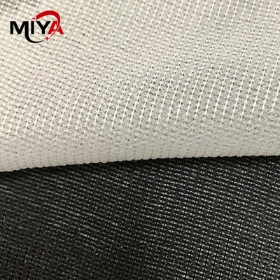 Weißes/schwarzes schmelzbares zwischenzeilig schreibendes Polyester 30gsm für Kleidung und Kleider